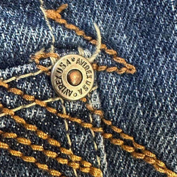 Avirex Men’s Relaxed Fit Jeans Sz 30 – Distressed Vintage Y2K Style - Picture 7 of 15